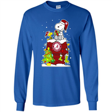 Load image into Gallery viewer, Alabama Crimson Tide Ugly Christmas Sweaters Snoopy Woodstock sweater