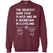 Load image into Gallery viewer, The greatest game ever played was on a wednesday in cleveland