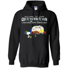 Load image into Gallery viewer, Welcome to camp Quitcherbitchin a certified happy camper area Snoopy # Zawin