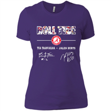 Load image into Gallery viewer, Roll Tide Alabama Crimson Tua Tagovailoa Jalen Hurts Signatures Shirt Roll Tide Alabama Crimson Tua Tagovailoa Jalen Hurts Signatures