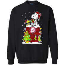 Load image into Gallery viewer, Alabama Crimson Tide Ugly Christmas Sweaters Snoopy Woodstock sweater
