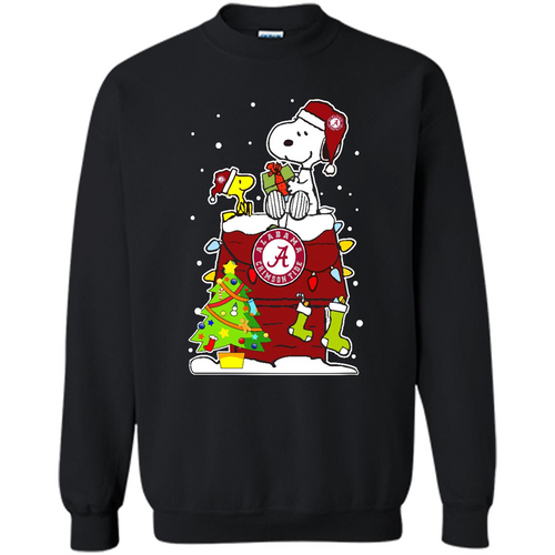 Alabama Crimson Tide Ugly Christmas Sweaters Snoopy Woodstock sweater