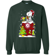 Load image into Gallery viewer, Alabama Crimson Tide Ugly Christmas Sweaters Snoopy Woodstock sweater