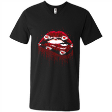 Load image into Gallery viewer, Glitter Lips Shirt For Kansas City Chiefs Fans