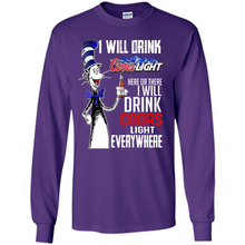 Load image into Gallery viewer, The Cat In The Hat I Will Drink Coors Light Here Or There I Will Drink Coors Light Everywhere