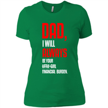 Load image into Gallery viewer, Dad, I Will Always Be Your Little Girl Financial Burden