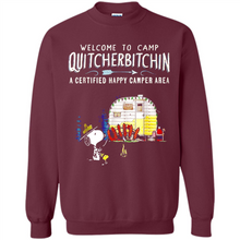 Load image into Gallery viewer, Welcome to camp Quitcherbitchin a certified happy camper area Snoopy # Zawin