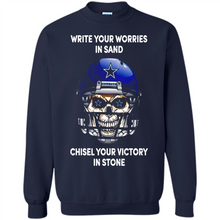 Load image into Gallery viewer, Dallas Cowboys Write Your Worries In Sand Chisel Your Victory In Stone