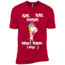 Load image into Gallery viewer, Funny Crazy Unicorn - Rock Paper Scissors Throat Punch I Win # Zawin store