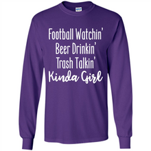 Load image into Gallery viewer, Football Watching Beer Drinking Trash Talking Girl# Zawin