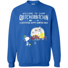 Load image into Gallery viewer, Welcome to camp Quitcherbitchin a certified happy camper area Snoopy # Zawin