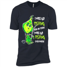 Load image into Gallery viewer, Grinch I Will Go Fishing Here Or There I Will Go Fishing Everywhere