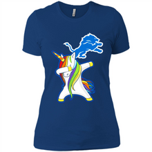 Load image into Gallery viewer, Detroit Lions Footballl Dabbing Unicorn# Zawin