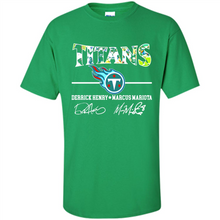 Load image into Gallery viewer, Tennessee Titans Derrick Henry Marcus Mariota Signatures Football