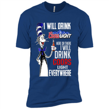 Load image into Gallery viewer, The Cat In The Hat I Will Drink Coors Light Here Or There I Will Drink Coors Light Everywhere