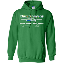 Load image into Gallery viewer, Seahawks Russell Wilson Bobby Wagner Signatures Football Fans