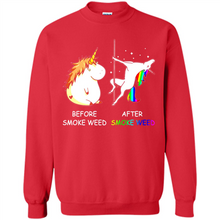 Load image into Gallery viewer, Before Smoke Weed After Smoke Weed Unicorn