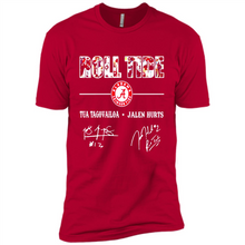 Load image into Gallery viewer, Roll Tide Alabama Crimson Tua Tagovailoa Jalen Hurts Signatures Shirt Roll Tide Alabama Crimson Tua Tagovailoa Jalen Hurts Signatures