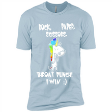 Load image into Gallery viewer, Funny Crazy Unicorn - Rock Paper Scissors Throat Punch I Win # Zawin store