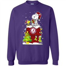 Load image into Gallery viewer, Alabama Crimson Tide Ugly Christmas Sweaters Snoopy Woodstock sweater