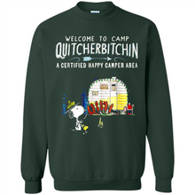 Load image into Gallery viewer, Welcome to camp Quitcherbitchin a certified happy camper area Snoopy # Zawin