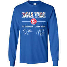 Load image into Gallery viewer, Roll Tide Alabama Crimson Tua Tagovailoa Jalen Hurts Signatures Shirt Roll Tide Alabama Crimson Tua Tagovailoa Jalen Hurts Signatures