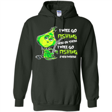 Load image into Gallery viewer, Grinch I Will Go Fishing Here Or There I Will Go Fishing Everywhere