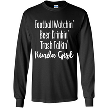 Load image into Gallery viewer, Football Watching Beer Drinking Trash Talking Girl# Zawin