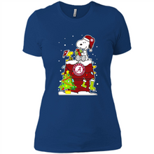 Load image into Gallery viewer, Alabama Crimson Tide Ugly Christmas Sweaters Snoopy Woodstock sweater