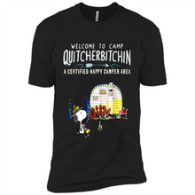 Load image into Gallery viewer, Welcome to camp Quitcherbitchin a certified happy camper area Snoopy # Zawin