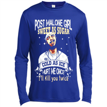 Load image into Gallery viewer, Post Malone Girl Sweet As Sugar Cold As Ice Hurt Me Once I'll Kill You Twice # Zawin