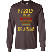 Load image into Gallery viewer, Wine Easily distracted by Disney and dogs mickey vintage