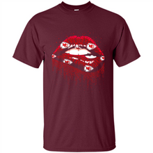 Load image into Gallery viewer, Glitter Lips Shirt For Kansas City Chiefs Fans