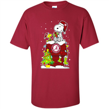 Load image into Gallery viewer, Alabama Crimson Tide Ugly Christmas Sweaters Snoopy Woodstock sweater