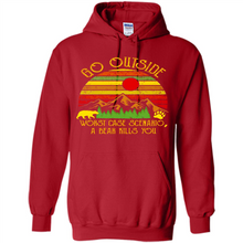 Load image into Gallery viewer, Go Outside Worst Case Scenario A Bear Kills You Vintage Retro Sunset # Zawin store