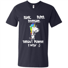 Load image into Gallery viewer, Funny Crazy Unicorn - Rock Paper Scissors Throat Punch I Win # Zawin store