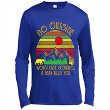 Load image into Gallery viewer, Go Outside Worst Case Scenario A Bear Kills You Vintage Retro Sunset # Zawin store