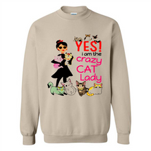 Load image into Gallery viewer, Yes I Am The Crazy Cat Lady Cat Lover