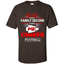 Load image into Gallery viewer, God First Family Second Then Kansas City Chiefs Football