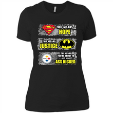 Load image into Gallery viewer, PITTSBURGH STEELERS SUPERMAN MEANS HOPE BATMAN