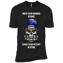 Load image into Gallery viewer, Dallas Cowboys Write Your Worries In Sand Chisel Your Victory In Stone