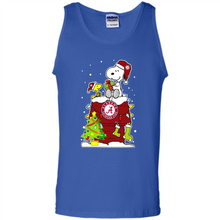 Load image into Gallery viewer, Alabama Crimson Tide Ugly Christmas Sweaters Snoopy Woodstock sweater