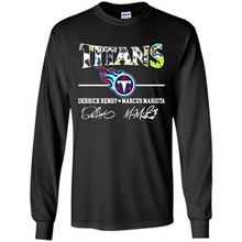 Load image into Gallery viewer, Tennessee Titans Derrick Henry Marcus Mariota Signatures Football