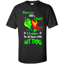 Load image into Gallery viewer, Grinch There Is A 100% Chance I's Rather Be At Home With My Dog