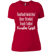 Load image into Gallery viewer, Football Watching Beer Drinking Trash Talking Girl# Zawin