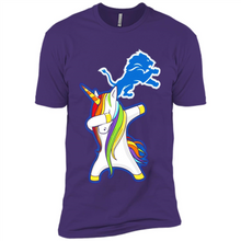 Load image into Gallery viewer, Detroit Lions Footballl Dabbing Unicorn# Zawin