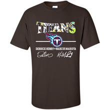 Load image into Gallery viewer, Tennessee Titans Derrick Henry Marcus Mariota Signatures Football