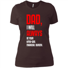 Load image into Gallery viewer, Dad, I Will Always Be Your Little Girl Financial Burden