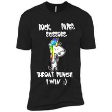 Load image into Gallery viewer, Funny Crazy Unicorn - Rock Paper Scissors Throat Punch I Win # Zawin store