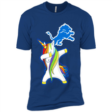 Load image into Gallery viewer, Detroit Lions Footballl Dabbing Unicorn# Zawin